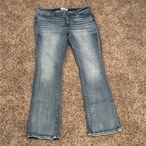 BKE Women's Blue Tailored Boot Cut Jeans